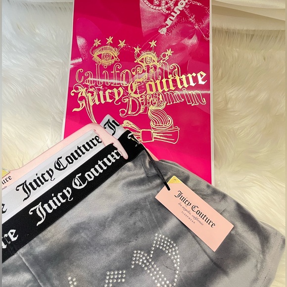 *BRAND NEW* Juicy Couture 2 Pack Velour Sleep Shorts - Size S - Picture 3 of 5